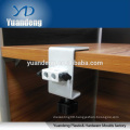 custom made high quality steel anodized G shape bedside tablet bracket clamp with bolt